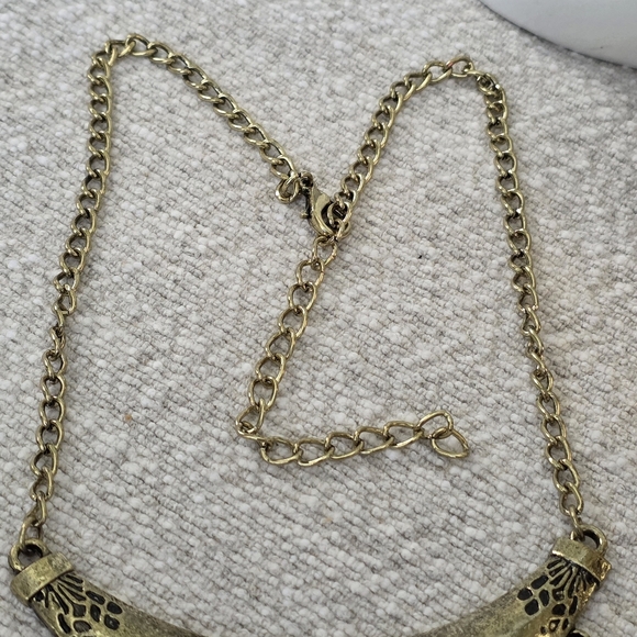 Boho Antique Gold Multi Tier Ethnic Necklace - Picture 4 of 6